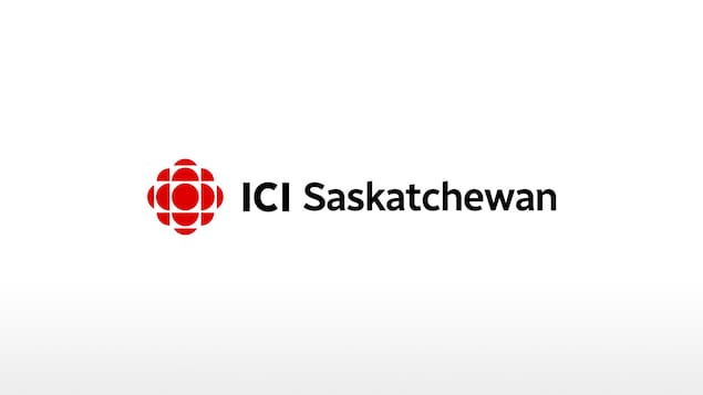 Les mots «ICI Saskatchewan» accompagnés du logo de Radio-Canada.