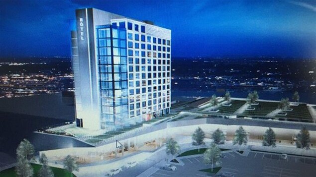 Plan du projet de Centre des congrès et d'un hôtel à St-Hyacinthe
