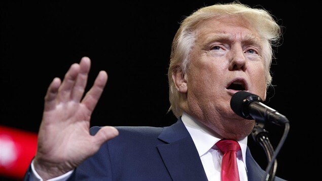 Donald Trump pendant un rassemblement en Floride le 3 août