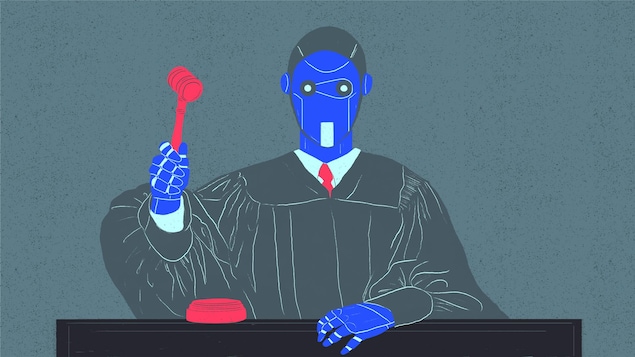Un juge-robot illustré par Marie-Pier Mercier