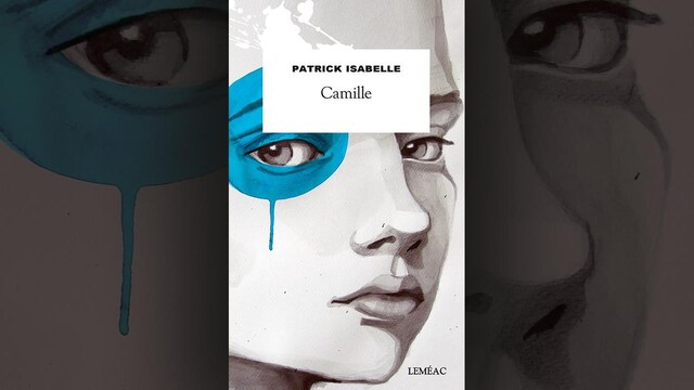 Illustration montrant un visage dont l'oeil est enduit de peinture bleue.