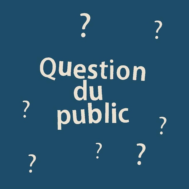 Radio-Canada Une illustration avec des points d'interrogation sur laquelle on peut lire question du public.