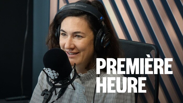 Karine Gonthier-Hyndman en entrevue au micro de Première Heure.