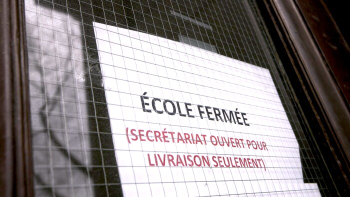 L’école Saint-Louis-de-Gonzague, à Montréal, est fermée pendant l'épidémie de COVID-19.