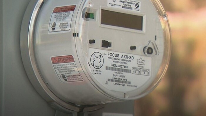 Un compteur intelligent d'Hydro-Québec (archives).
