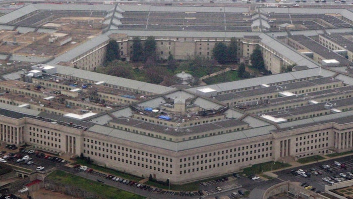 L'édifice du Pentagone vue des airs. 