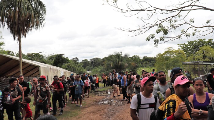 Des migrants irréguliers au Panama
