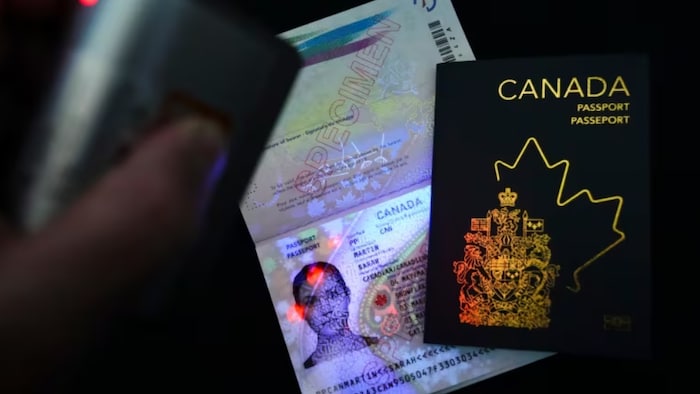 Un passeport canadien.