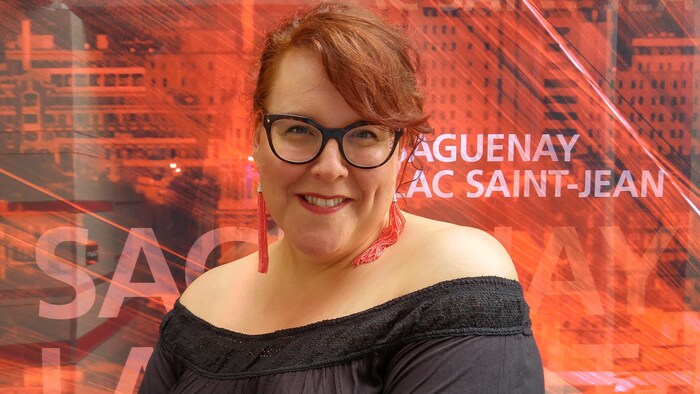 Marie-Nicole Lemieux est de passage à la station de Radio-Canada, de Saguenay.