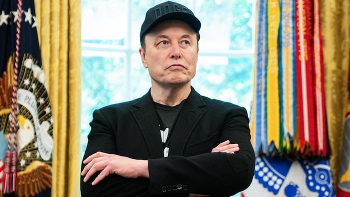 Elon Musk in the oval office on May 30, 2025. american senate narrowly adopts "big american senate narrowly adopts "big new