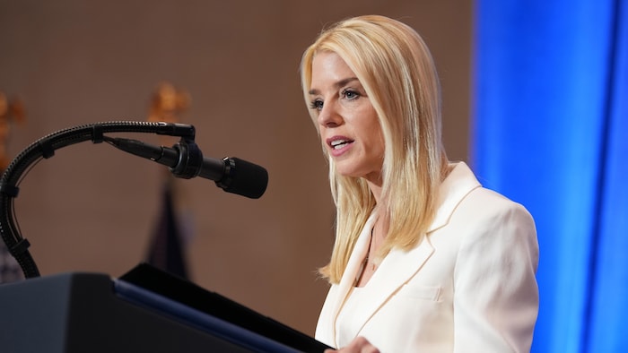 La procureure générale des États-Unis, Pam Bondi, le 14 mars 2025.