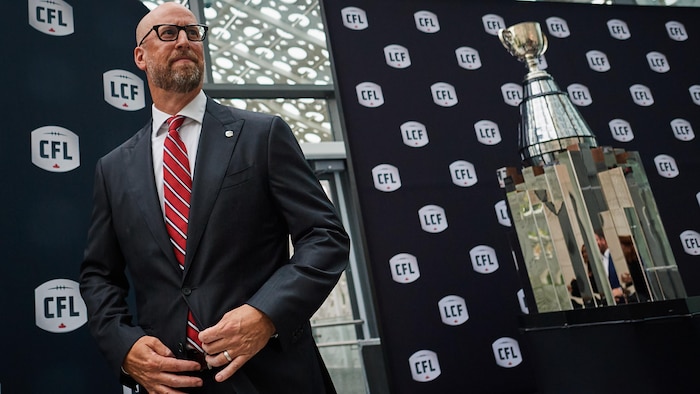 Le commissaire de la Ligue canadienne de football (LCF), Stewart Johnston.
