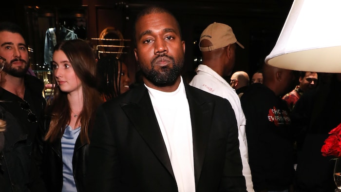 Kayne West lors d'une réception.