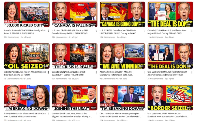 Des vidéos sur Youtube.