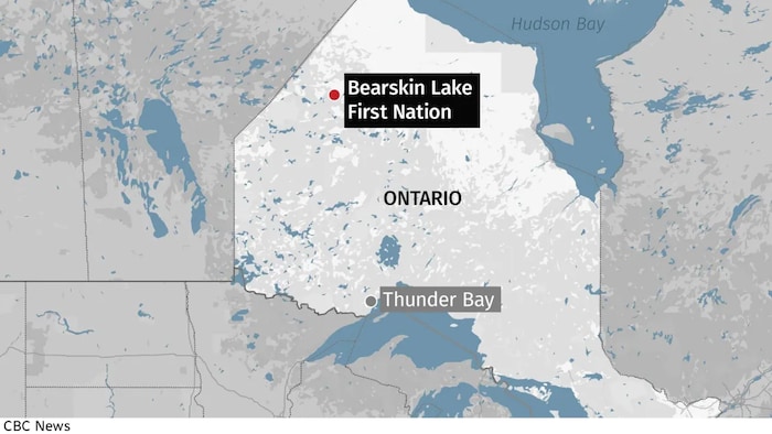 Bearskin Lake map.