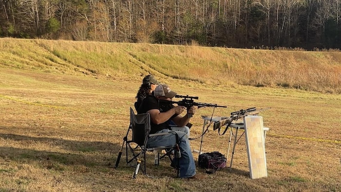 Séance de tir à la mitrailleuse, à Wildwood, en Georgie.