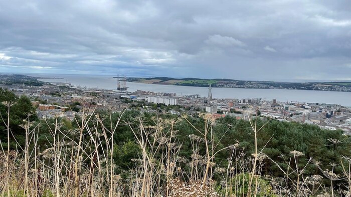 A panoramic view of Dundee, Scotland.