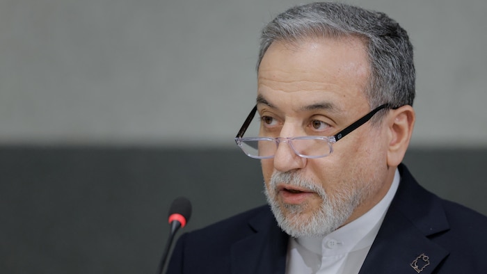 Le ministre iranien des Affaires étrangères, Abbas Araghchi, lors d'une session de la Conférence des Nations unies sur le désarmement, à Genève, le 17 février 2026. 