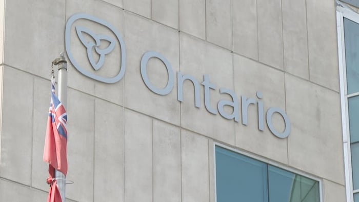 Détail du palais de justice de Windsor en Ontario.