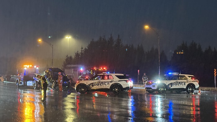 Les véhicules accidentés ont été remorqués. 