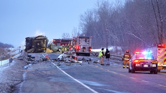 Accident majeur à Bécancour : trois morts et deux blessés | Radio-Canada