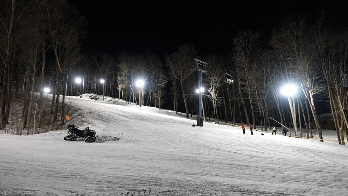 Une pente de ski