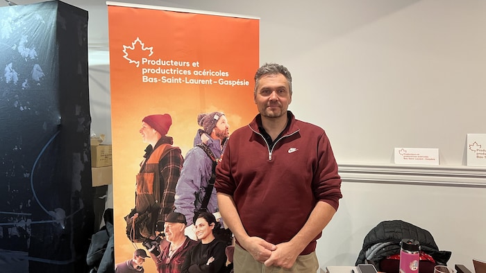 Justin Plourde, président de l'Association des acériculteurs du Bas-Saint-Laurent-Gaspésie.