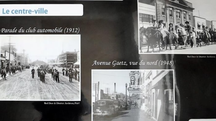Une bande du temps de l'histoire de l'ACFA à Red Deer.