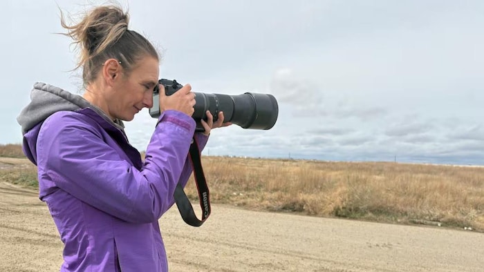 La chasseuse de tempêtes et spécialiste des conditions météorologiques extrêmes Jenny Hagan.