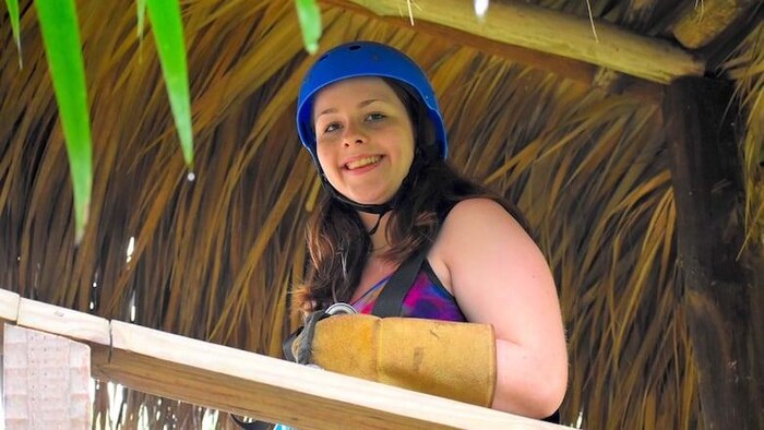 Une photo de Jillianne Dixon, lors d'une activité sportive en extérieur.