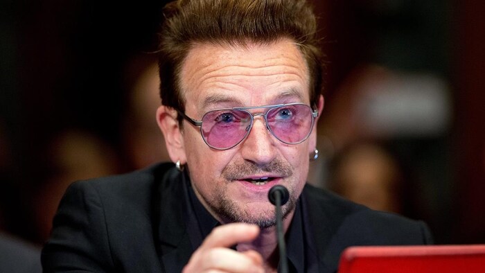 Bono devant le Sénat américain en avril 2016