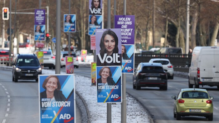Des affiches électorales à Berlin.
