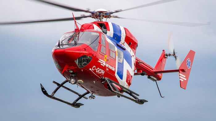 An Airmedic helicopter in flight. "and time stopped": story airmedic "and time stopped": story airmedic new