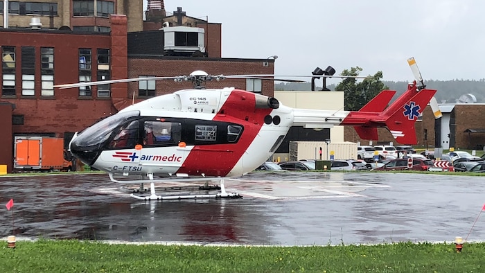 Un hélicoptère d'Airmedic.