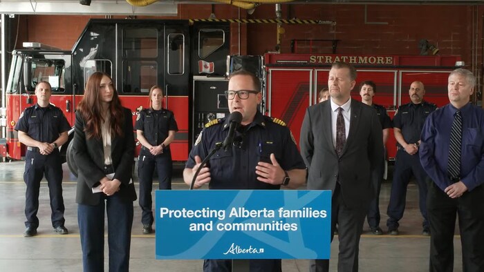 Dave Sturgeon, le chef des pompiers de Strathmore.