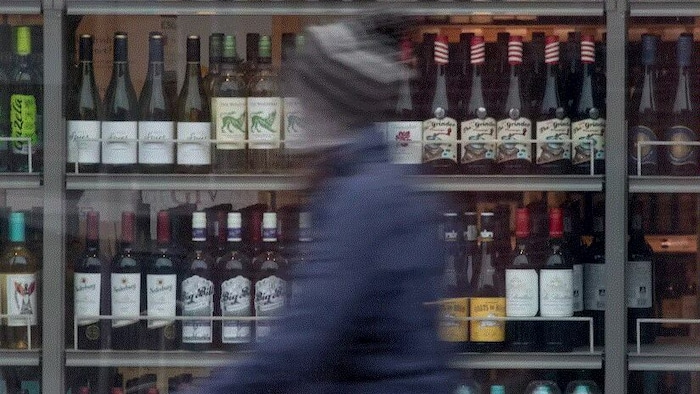 Shelves filled with bottles on display at an LCBO outlet in Ottawa. Alcohol is the leading cause of preventable death and disease in Canada. (Adrian Wyld/Canadian Press)