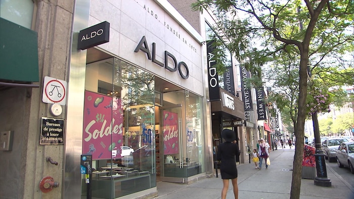 Une boutique de chaussures Aldo.