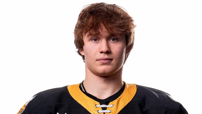 Alexei Vlasov dans son uniforme des Tigres de Victoriaville.