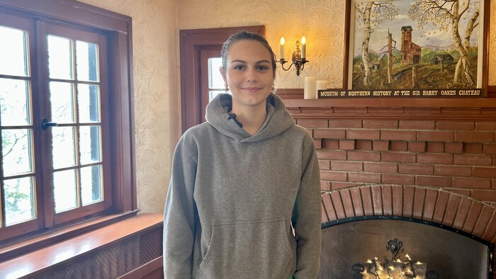 Alexis Rocheleau au musée de Kirkland Lake.