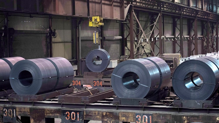 Can Stone Canadian industry can last other Trump prices? star-news.press/wp Steel coils in an industrial environment.