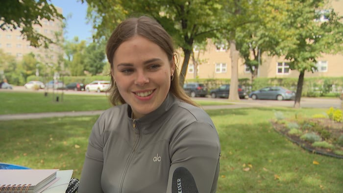Alice Allain, étudiante à l'Usb.