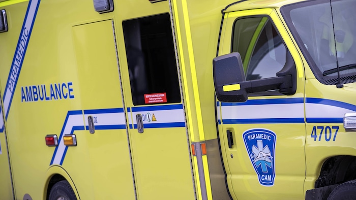 Ambulance de la Coopérative des ambulanciers de la Mauricie.