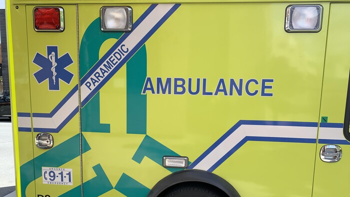 Une ambulance à Rouyn-Noranda.