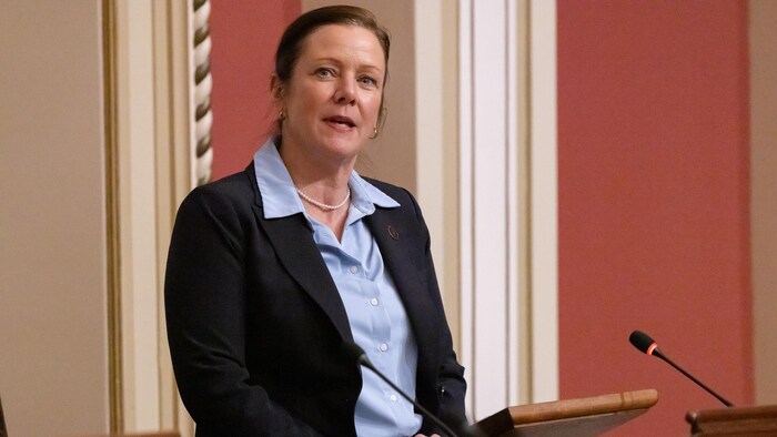 Amélie Dionne à l'Assemblée nationale du Québec