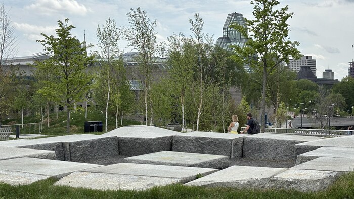 Les aménagements à la pointe Kìwekì à Ottawa.