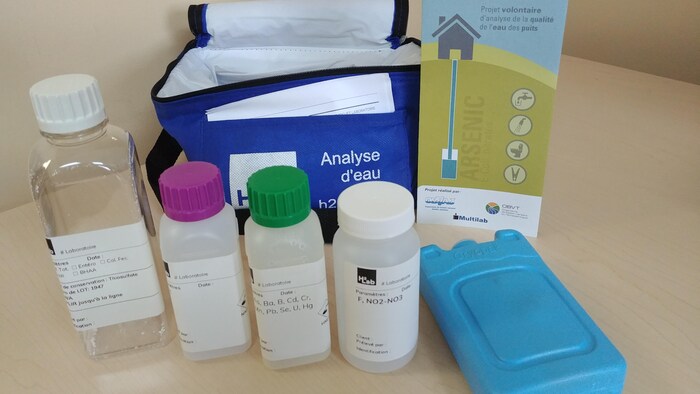 Kit d'analyse bactériologique d'eau du robinet