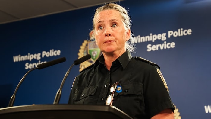 L’agente Andrea Lefort du service de police de Winnipeg.