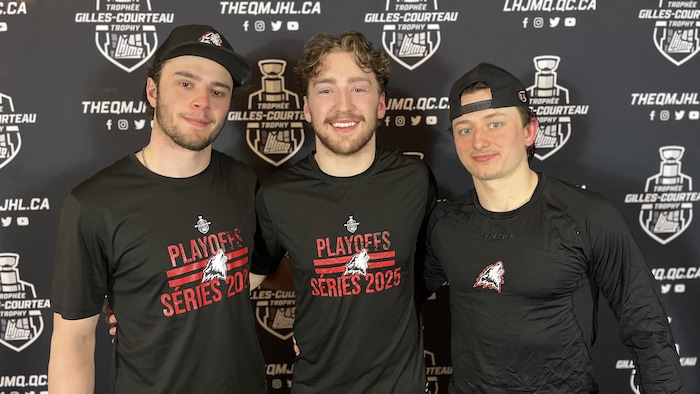 Ty Higgins, Alex Carr et Antonin Verreault.