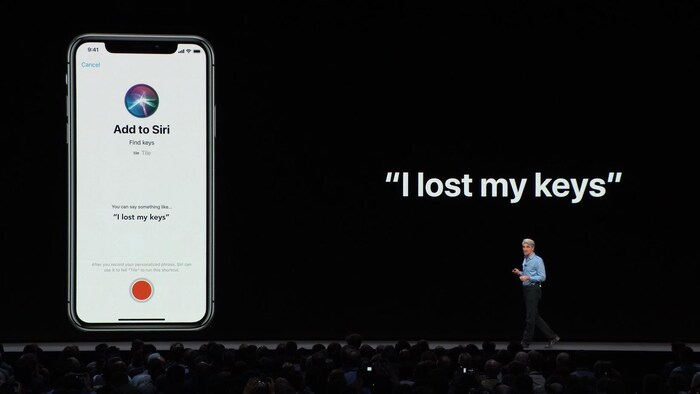 In this 2018 file photo, Craig Federighi, Apple's senior vice-president of software engineering, speaks about Siri during an announcement of new products in San Jose, Calif.