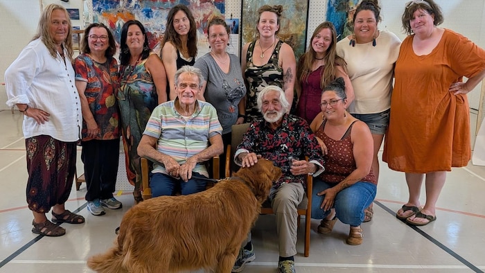 Un groupe d'artistes
